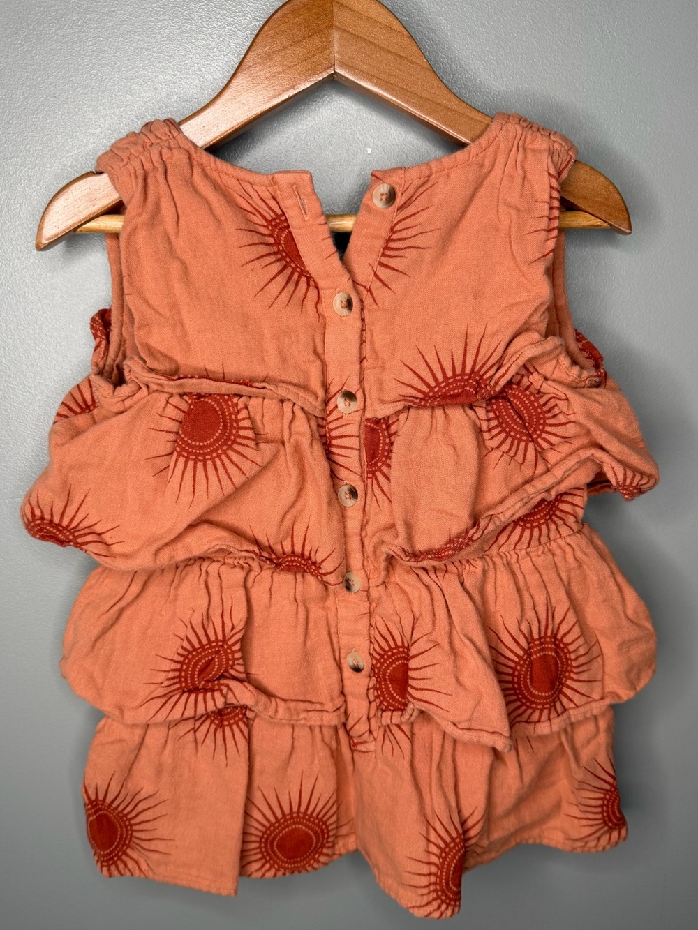 Kate Quinn Organic Cotton Sun Print Ruffle One Piece - Picture 3 of 10